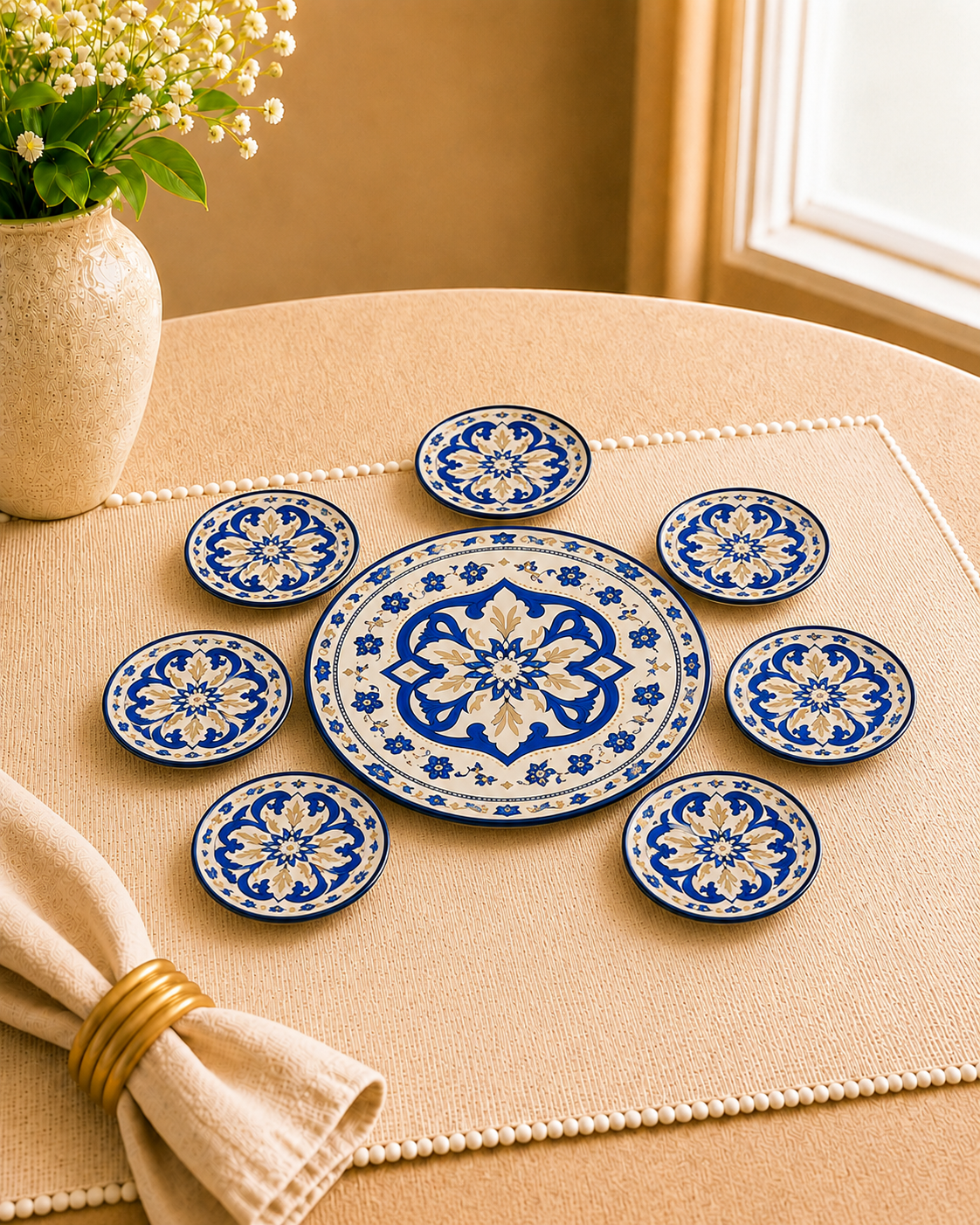 Bloom & Grace Collection - Midnight Blue Mandala