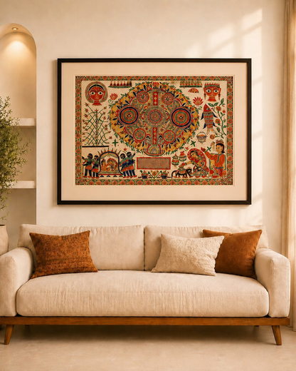 Classic Madhubani Art - Frame