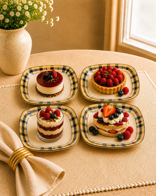 Burberry  collection – Rhombus Dessert Plates
