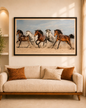 Classic Five Horses on Museum - Quality Canvas