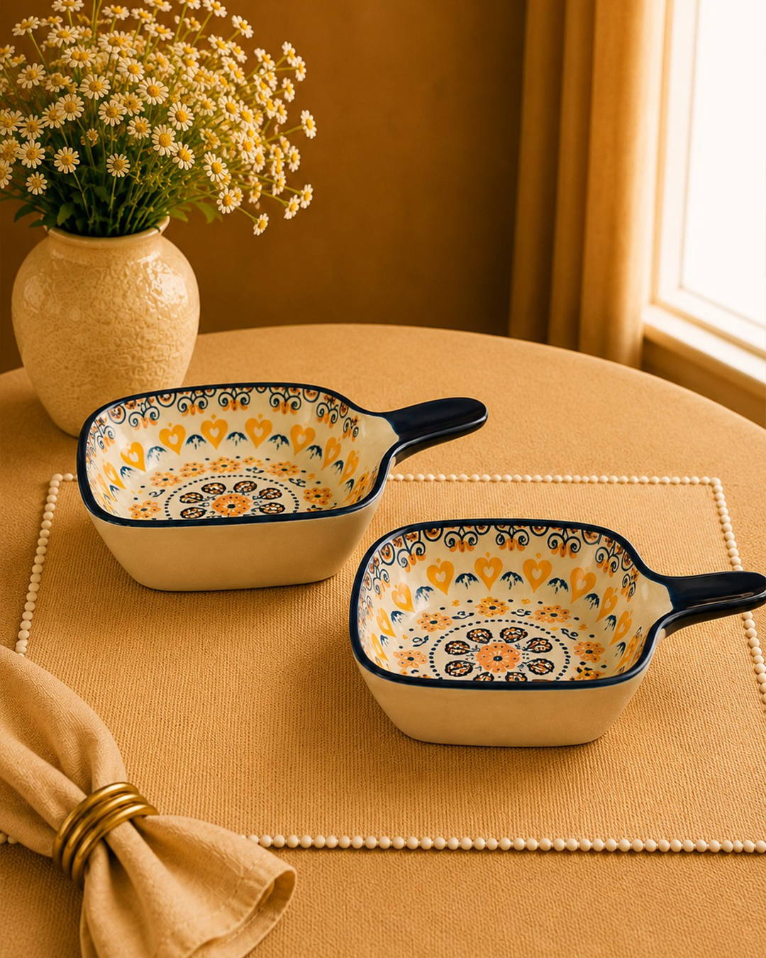 Mandala Dip Bowls set of 3