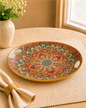 Mandala Printed Serve Tray - Orange