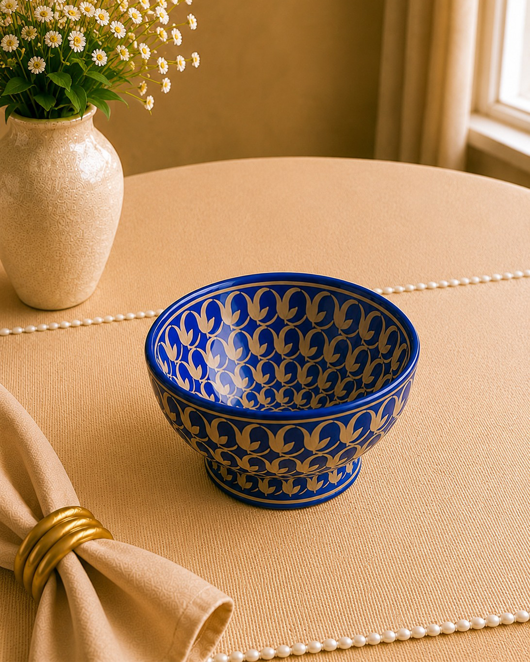 Heritage Collection  Hand Made Blue pottery - Bowl