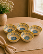 Ethnic Mandala Art Ceramic Bowl 4.5”- Set of 6