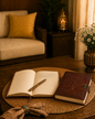 Hand crafted Diaries made of -  hand made paper
