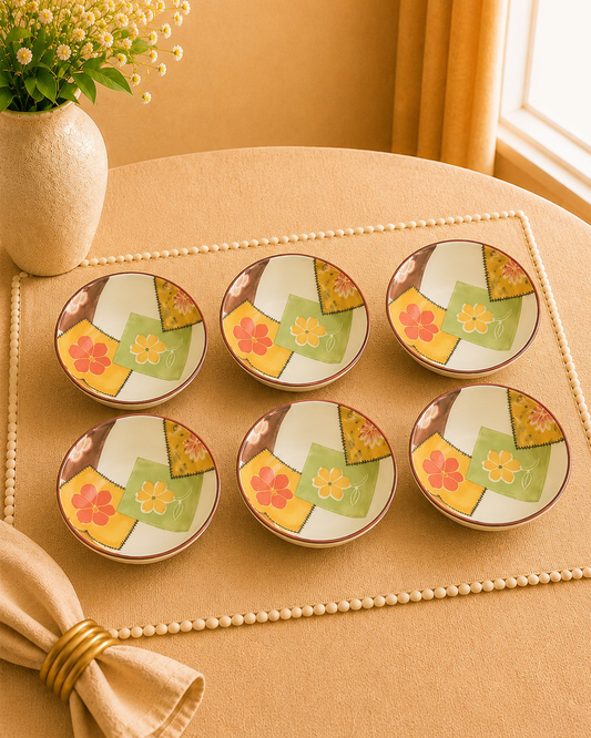 Bloom & Grace Collection -Floral Azure - Set of 6