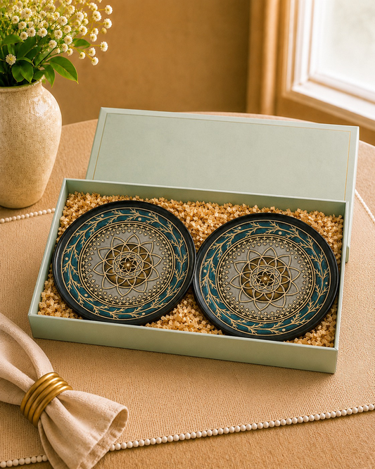 Anatolian Teal Blue Dinner Plates - set of 2