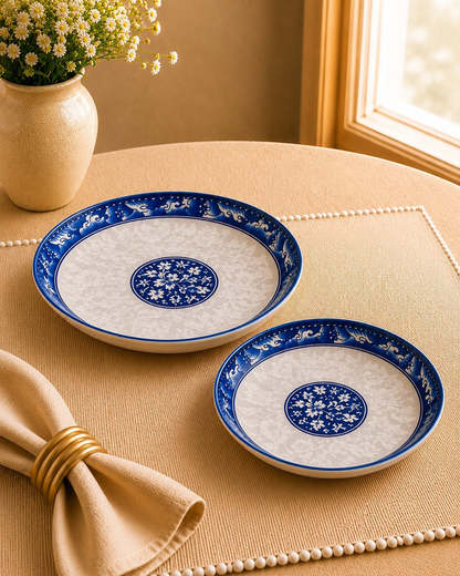Royal Blue Art collection – Dessert Plates Set of 4