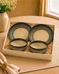 Anatolian Muse Collection- Heritage Blue Set of 2 Dinner Plates and 2 Bowls