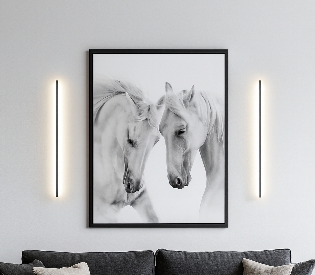 Classic Black and White Horse