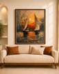 Classic Chinese Art on Museum Quality Canvas on Floater - Frame