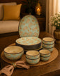 Royal Porcelain Dinner Set - Floral Green