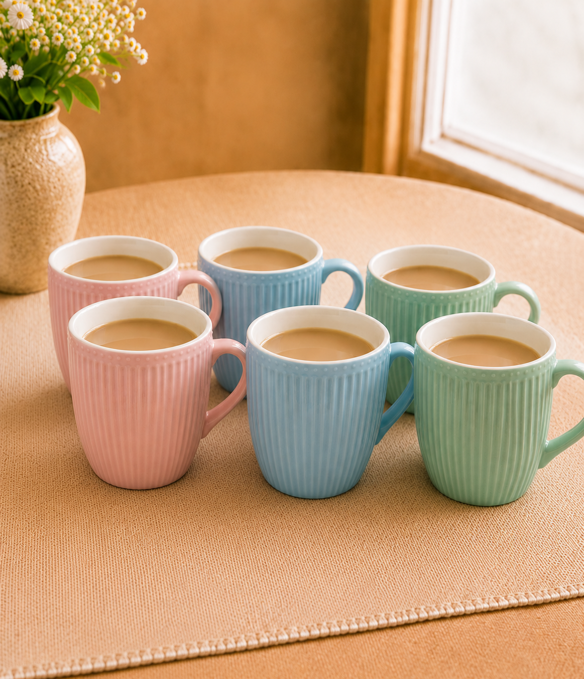 Amber Noor Collection of 6 Coffee Mugs