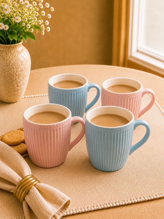 Amber Noor Collection of 4 Coffee Mugs for Her and Him