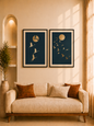 Rustic Green Wall Portrait-set of 2 20x14inch