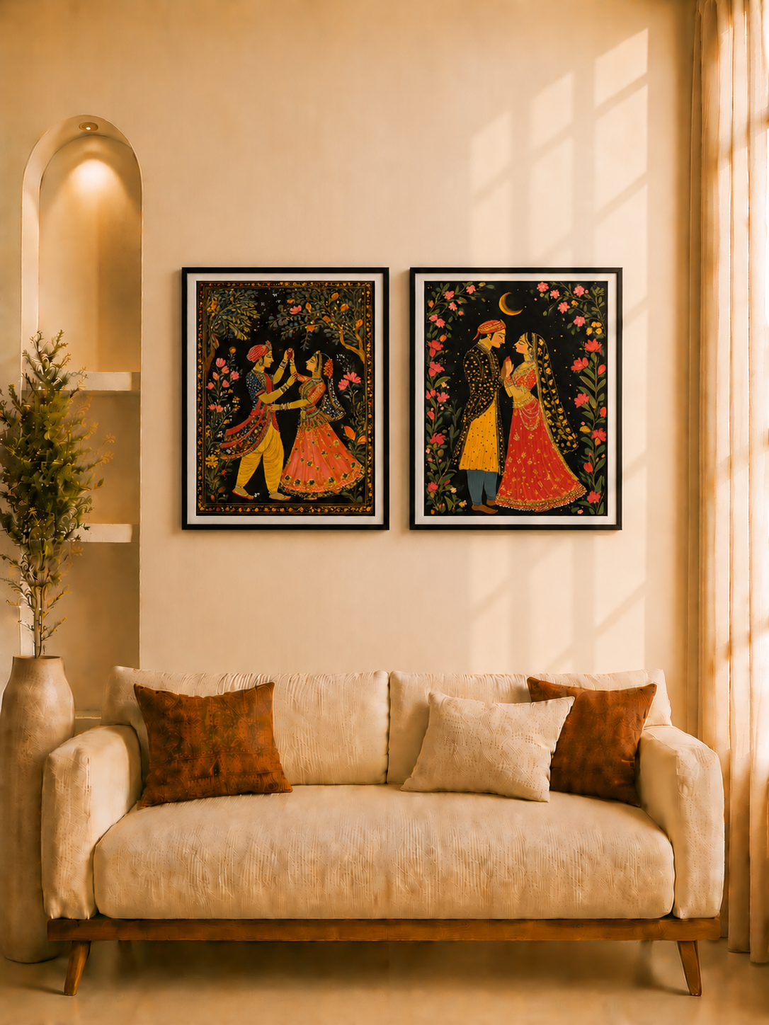 Mogul Painting wall portrait set 0f 20x14inch each