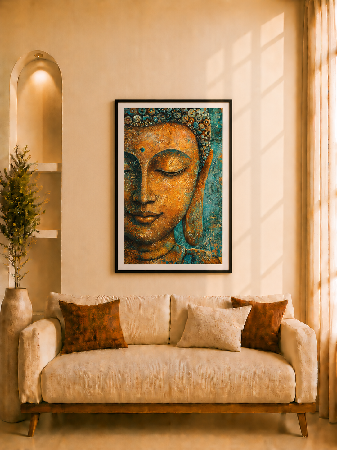 Traditional Budha Portrait- 20x14inch