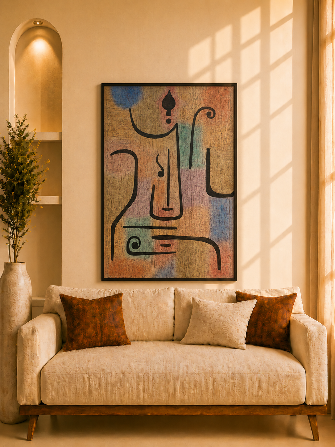 Klee Erzengel- Wall portrait 18x12 inch
