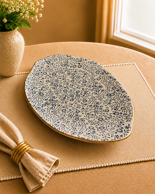 Ottoman Grace - Large Oval Platter of 12inch