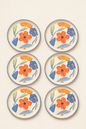 Bloom & Grace Collection of Foral Dish plates of 5inch set of 6