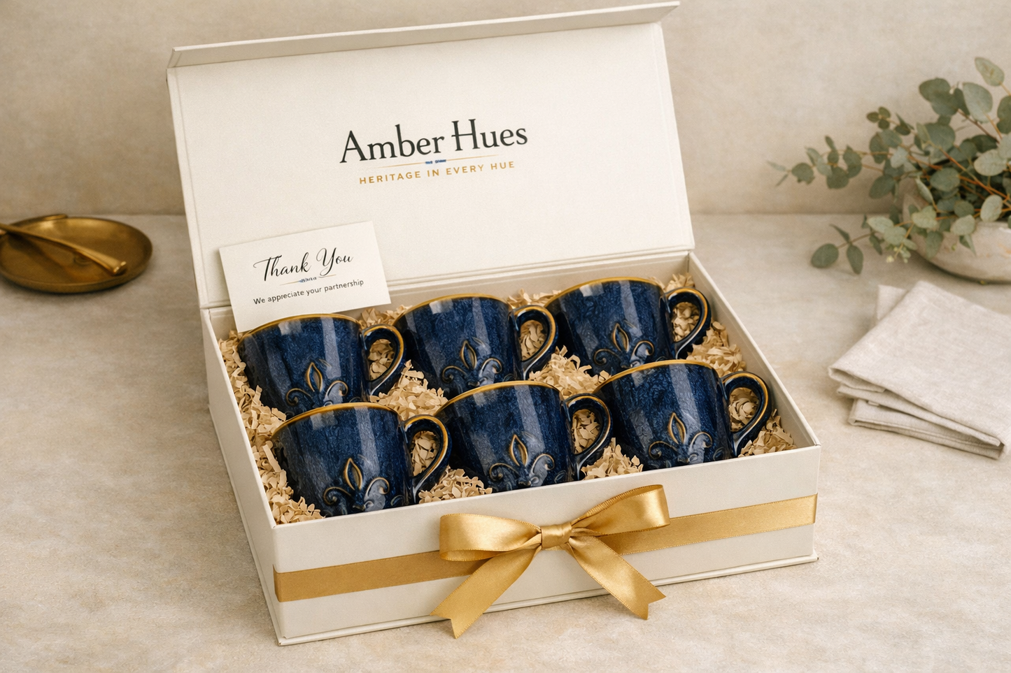 Coffee Mugs Gift Set of 6