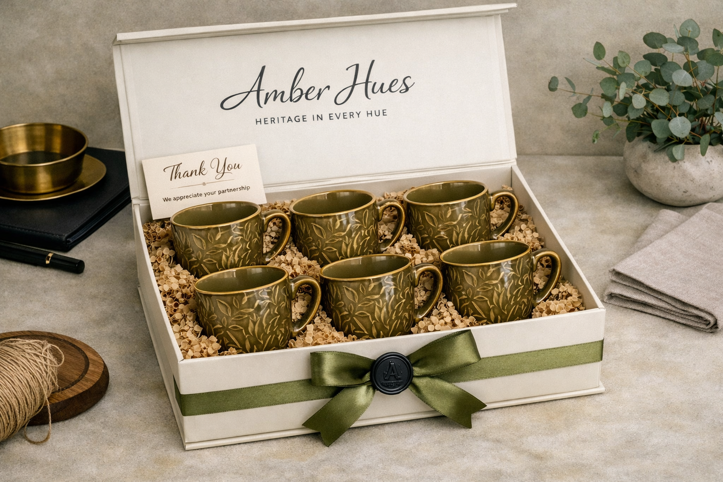 Coffee Mugs Gift Set of 6