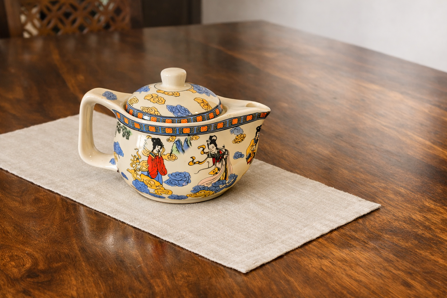 Small vibrant tea Pot