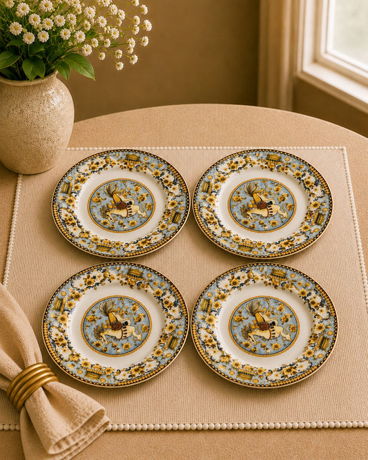 Ottoman Grace Collection- Izmir Echo Dinner Plates - Set of 4