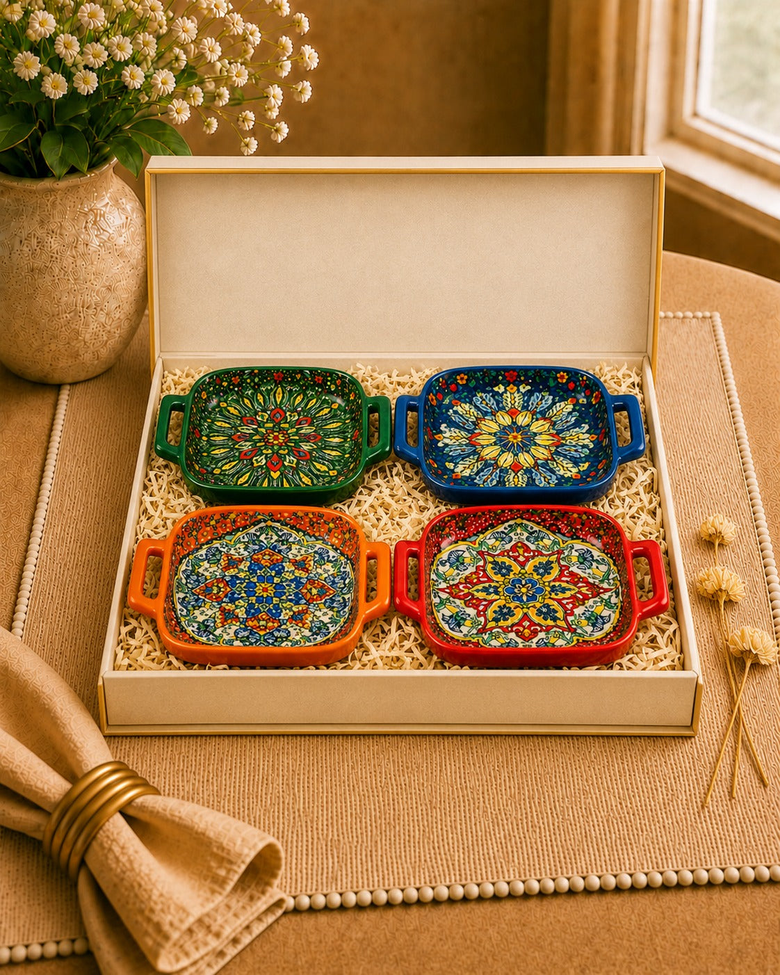 Mandala Heritage Serve ware Collection -Set of 4