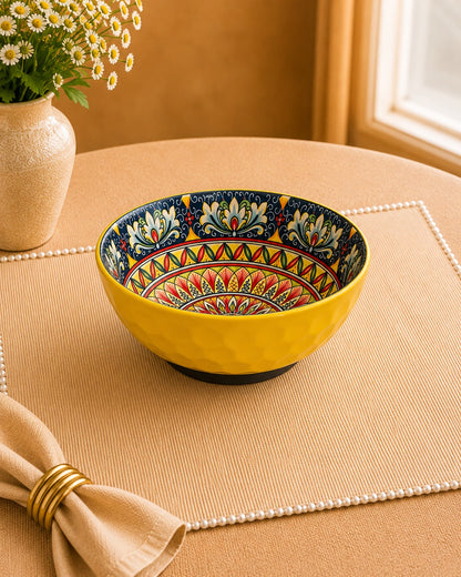 Classic Mandala deep Serving Bowls of 7 inch