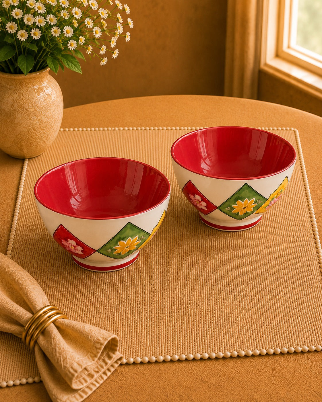 Fiesta Flora Bowl - Set of 2 snacks bowls