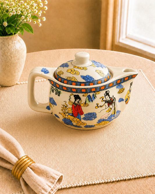 Small vibrant tea Pot