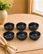 Rustic Blue, Ceramic  Bowls of 4”