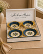 Whispers of Mandala Collection - Sunburst Dessert Plates and medium-size bowls