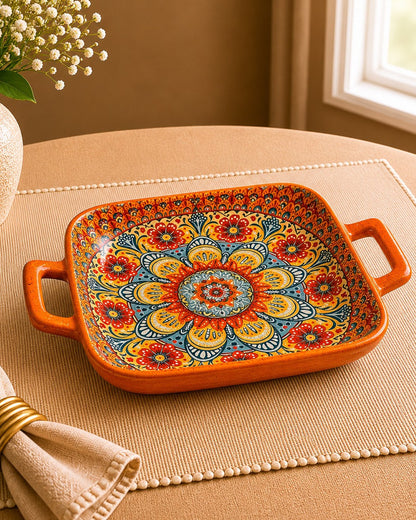Mandala Printed Serve Tray