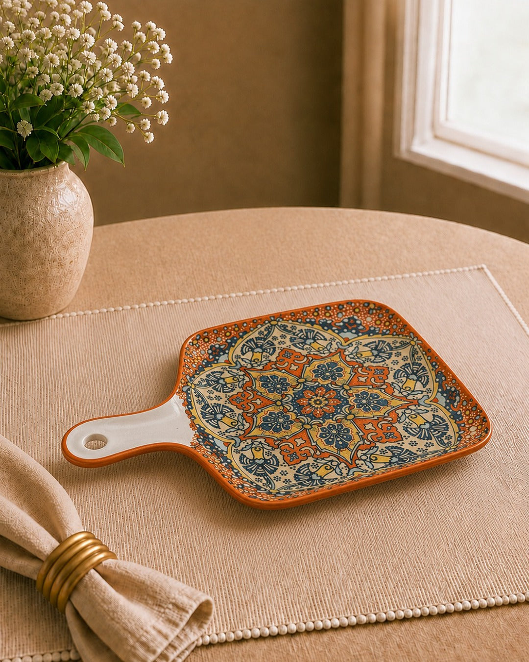Mandala Printed Serve Tray