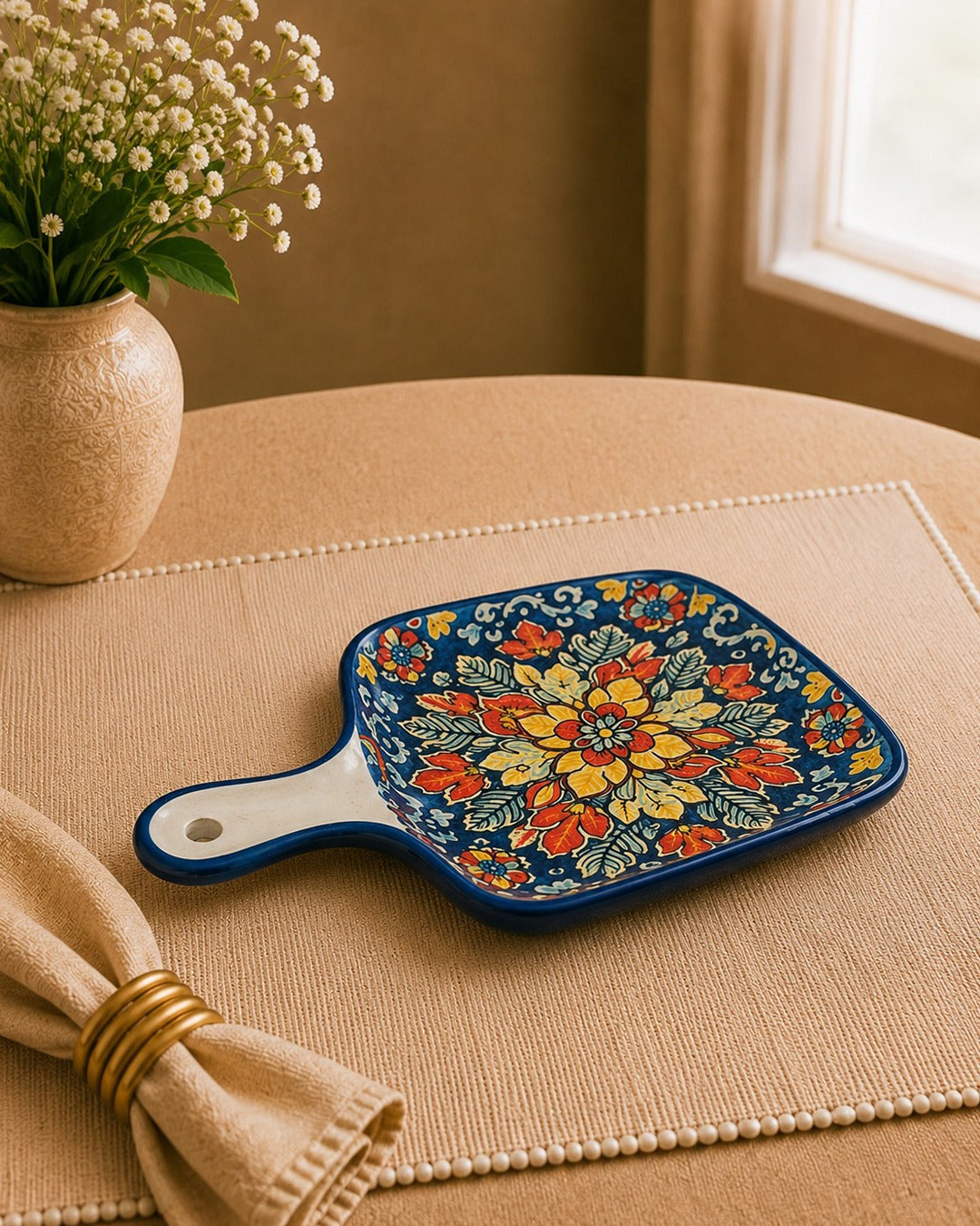 Mandala Printed Serve Tray