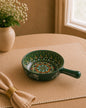 Whispers of Mandala Collection -Green Round Snack Tray
