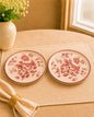 Bloom & Grace Collection - Dinner Plates - set of 2 Red Floral