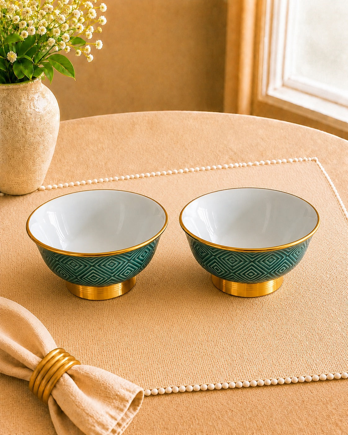 Bloom & Grace Collection - The Verona Bowl Set- Green