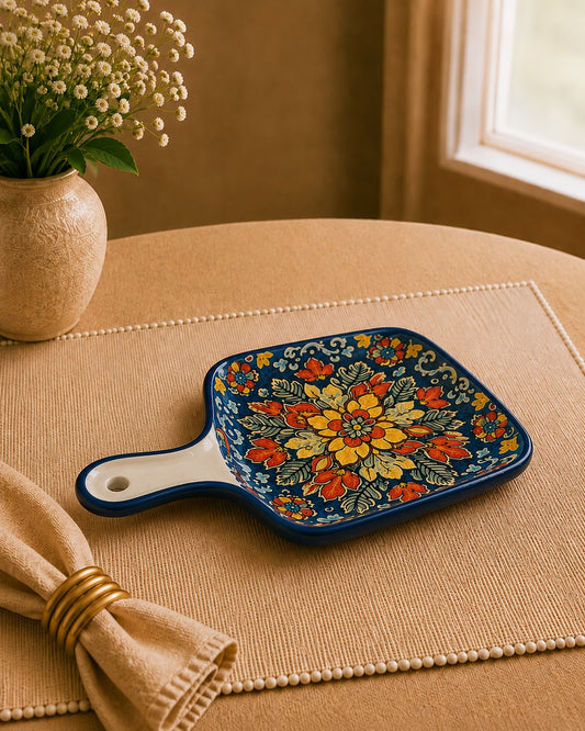 Whispers of Mandala Collection -  Blue Serve Tray