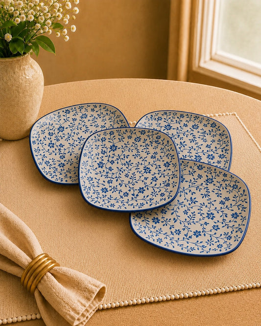 Ottoman Grace Collection – Set of 4 Square Dinner Plates