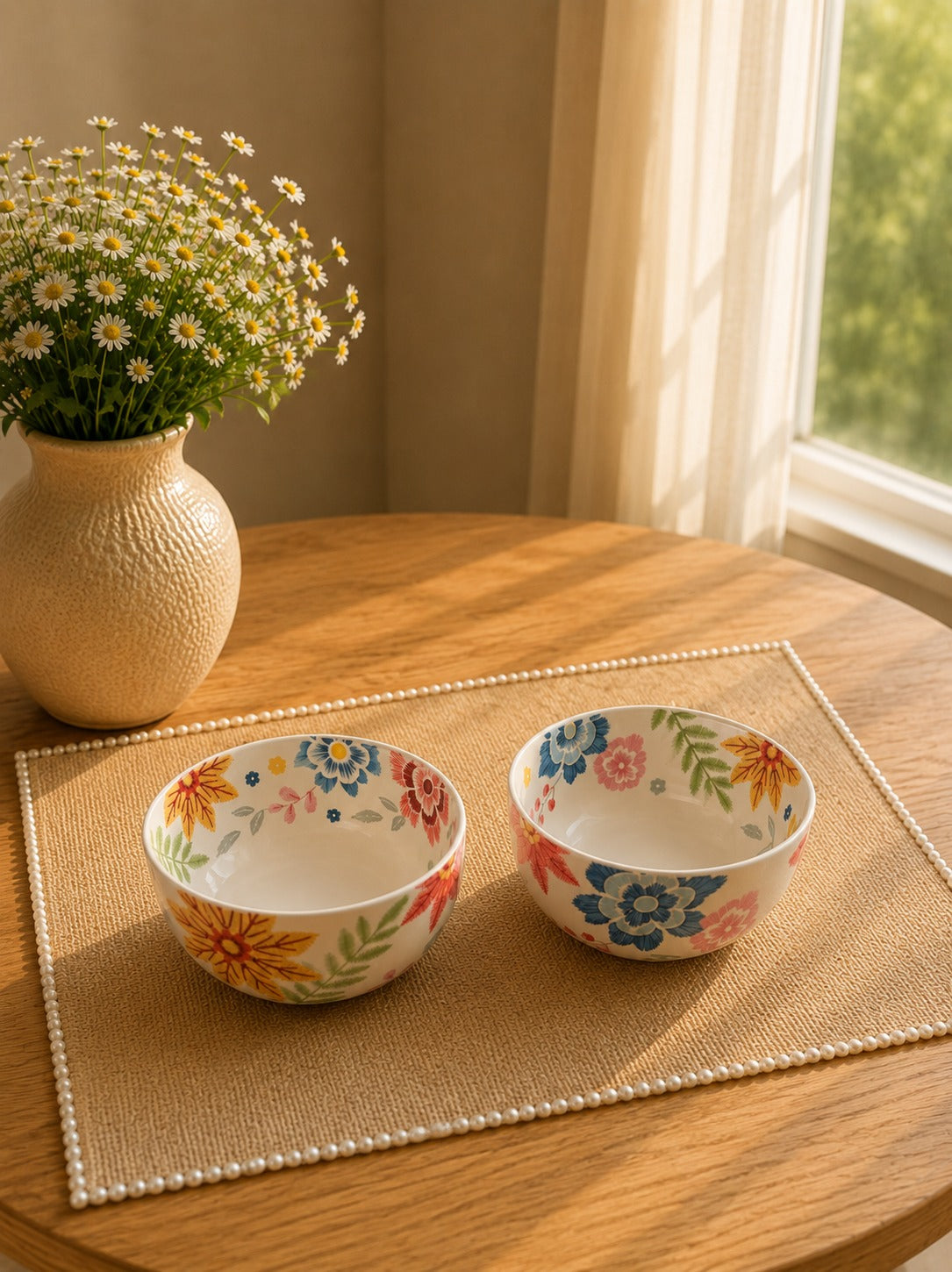 Ottoman Grace Collection of Hand made serving  bowls 5”, set of 2