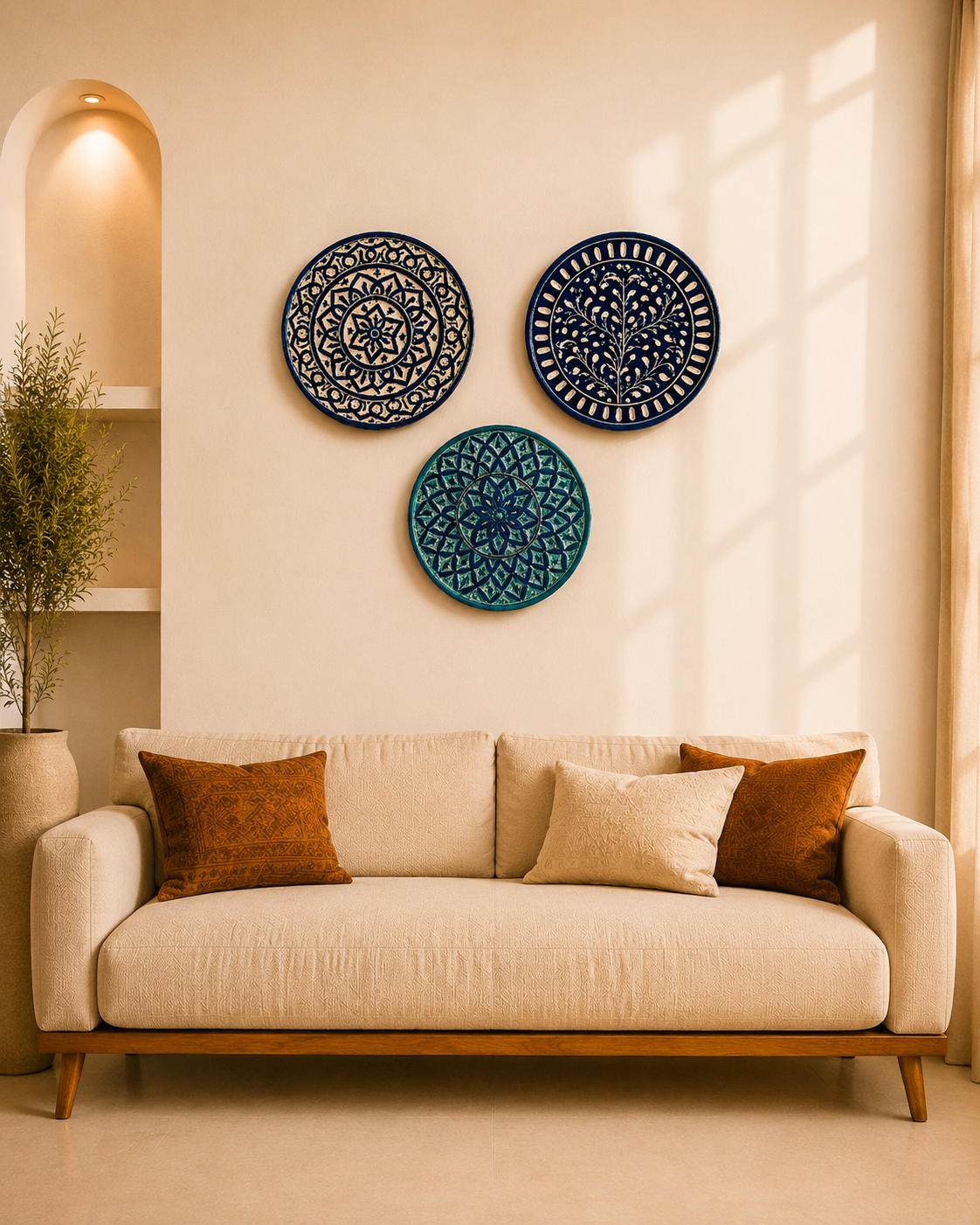 Exquisite collection Blue Pottery - Wall Plates