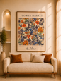 Flower Market -18x12inch